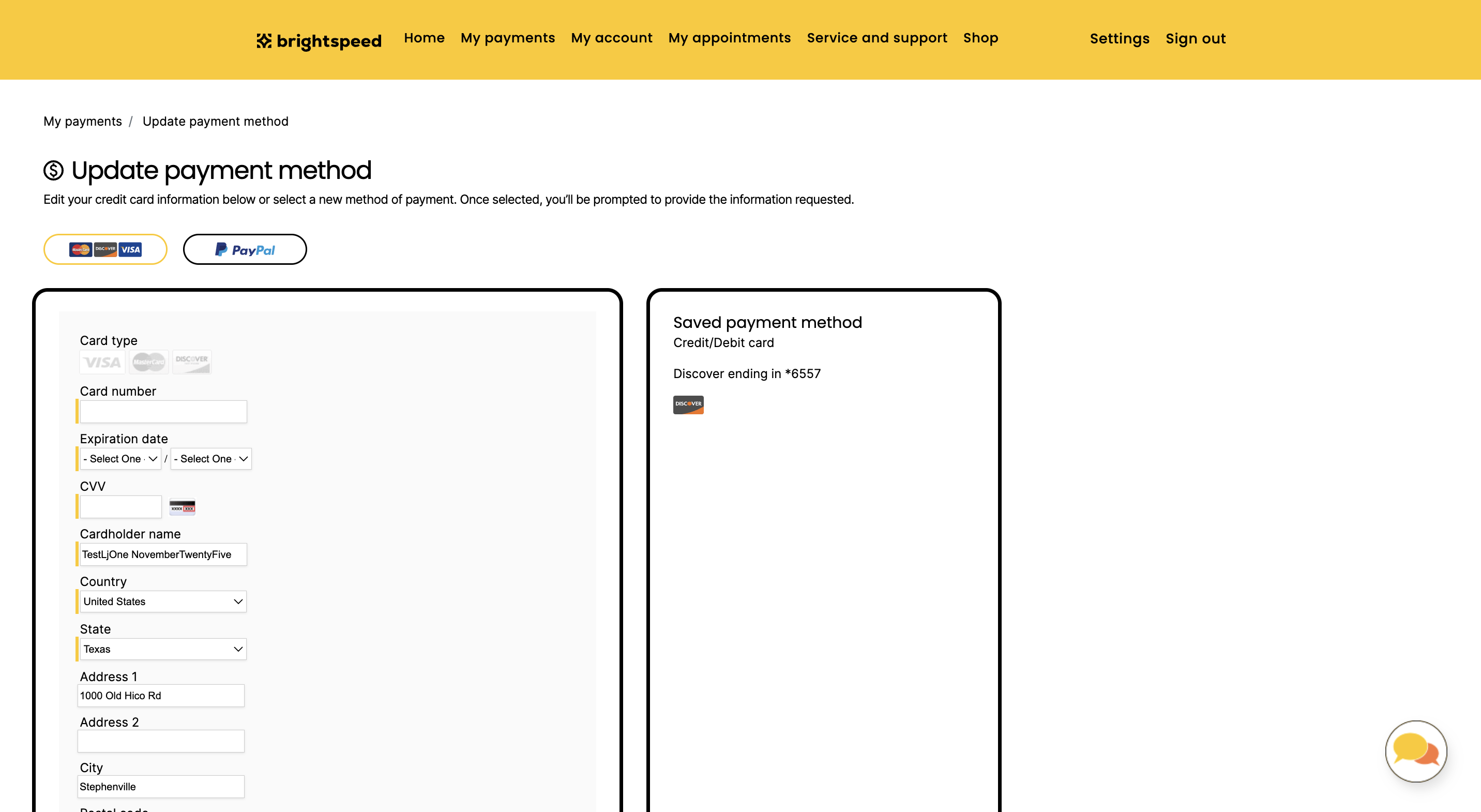 payment dashboard