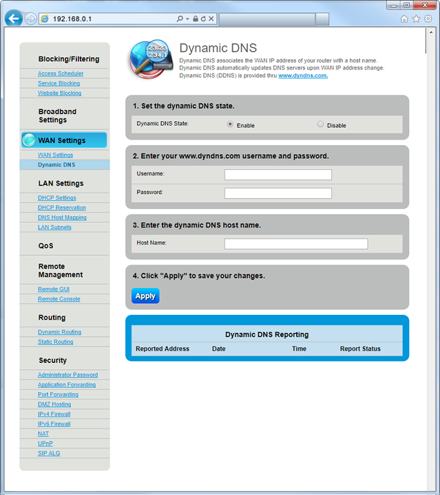 Dynamic DNS step 6