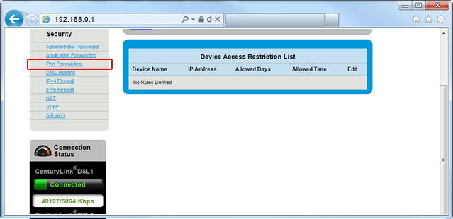 Port Forwarding Step 5