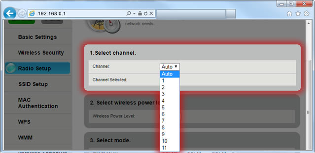 Change wifi-channel 2ghz Step 7