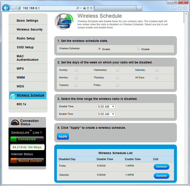 Select Enable & Apply - Step 7