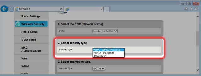 Wireless Security - Step 7