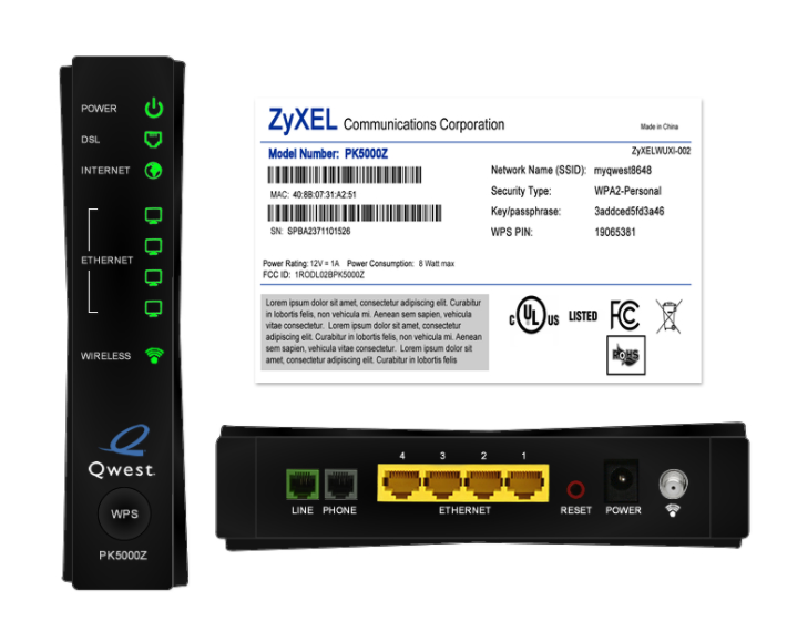 Zyxel PK5000Z modem