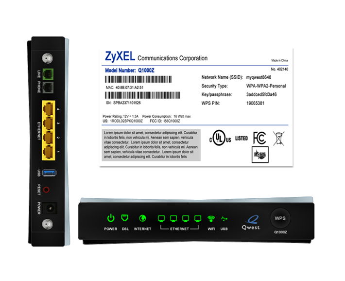 Zyxel Q1000Z modem